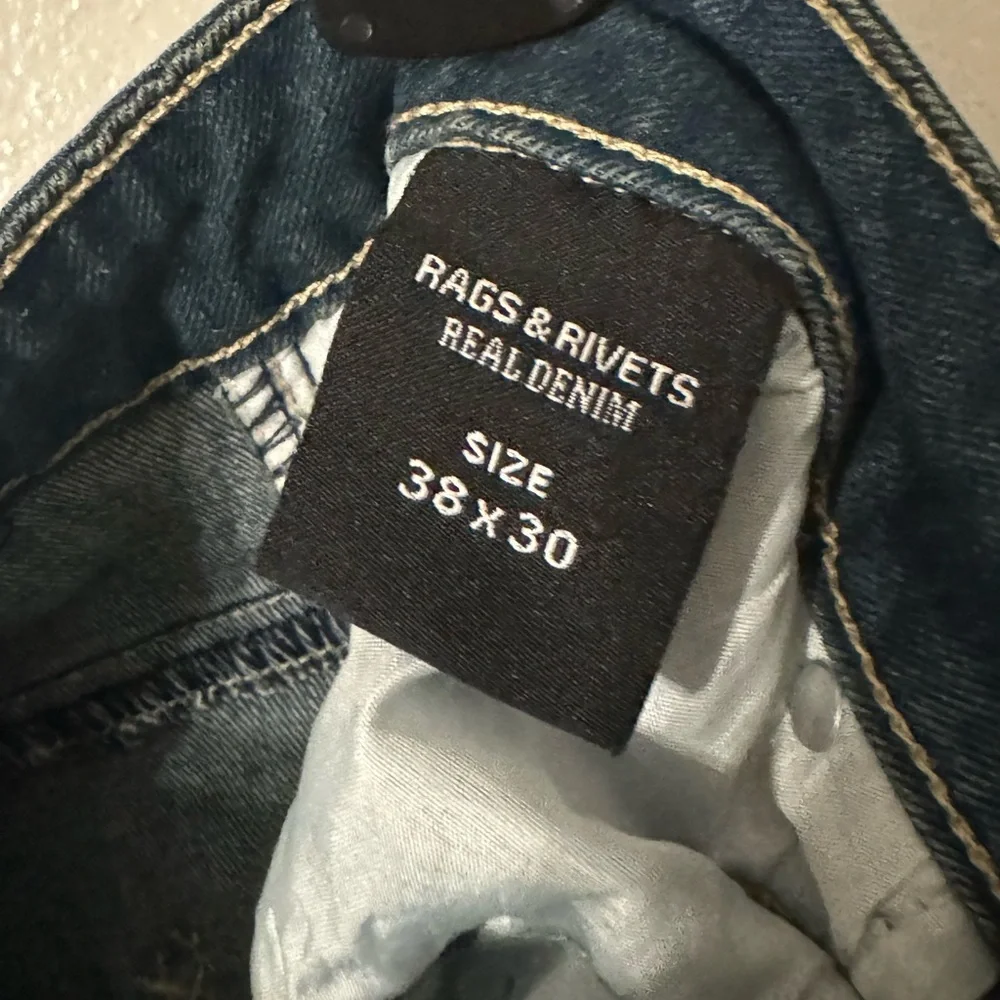 NWT Men Y2K era premium vintage-inspired jeans: Rags & Rivets collection. - Picture 13 of 14